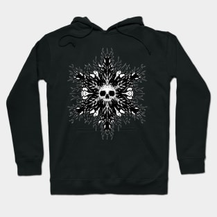 Gothic and Creepy Snowflake Hoodie